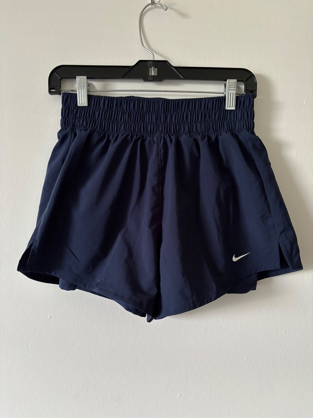 Nike Women's Navy Athletic Running Shorts with Elastic Waistband